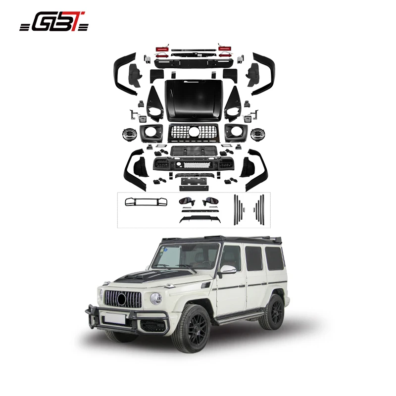GBT Quality Car Modification Parts Mercedes Upgrade Body Kit For Benz G Class W463 To W464 Model Bumpers Grille Headlight