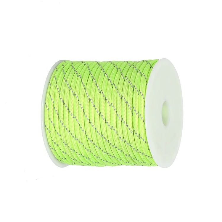 Hot sell reflective paracord parachute cord sizes rope