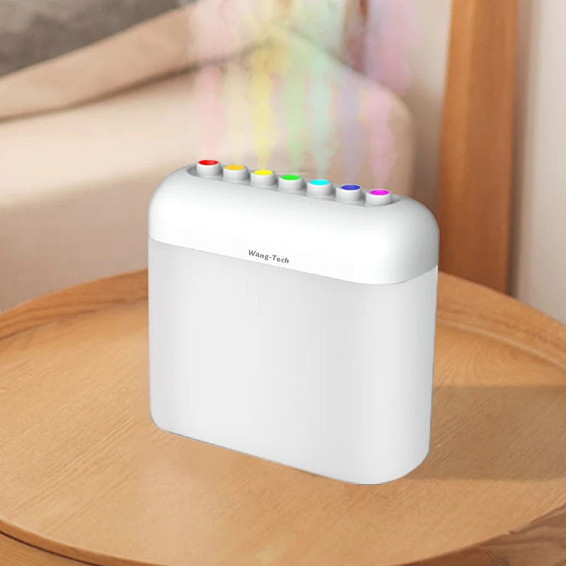 OEM ODM Innovative Fountain Design Ultrasonic Cool Mist USB Powered 7 Colors LED Lamp Water Humidifier