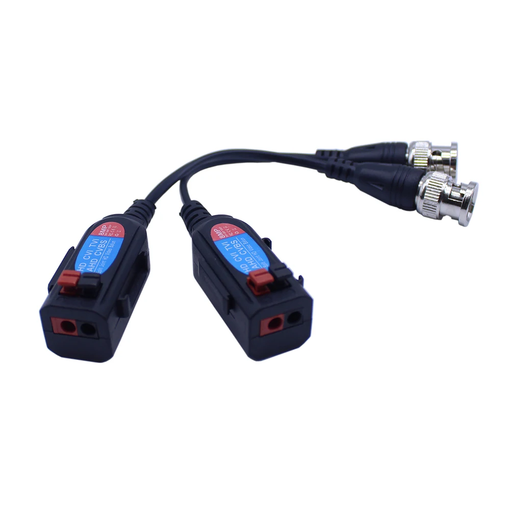 8MP HD cctv coax bnv BNC video balun transceiver To Passive RJ45 Video Power Audio Balun Transmitter