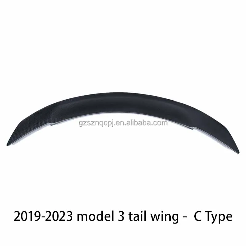 cmst spoiler  for tesla model 3 2019-2023 design universal auto parts Rear ducktail wing car trunk diffuser body kit