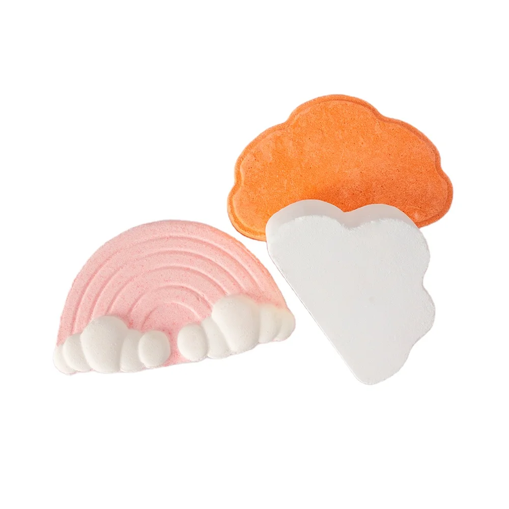 Wholesale Custom Private Label Bubble Bath Fizzies Kids Bathbombs Organic Cloud Gift Set Rainbow Bath Bombs