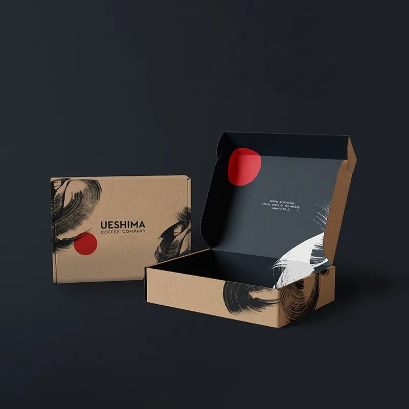 Wholesale portable home packaging boxes double-sided printed aircraft corrugated box shipping boxes