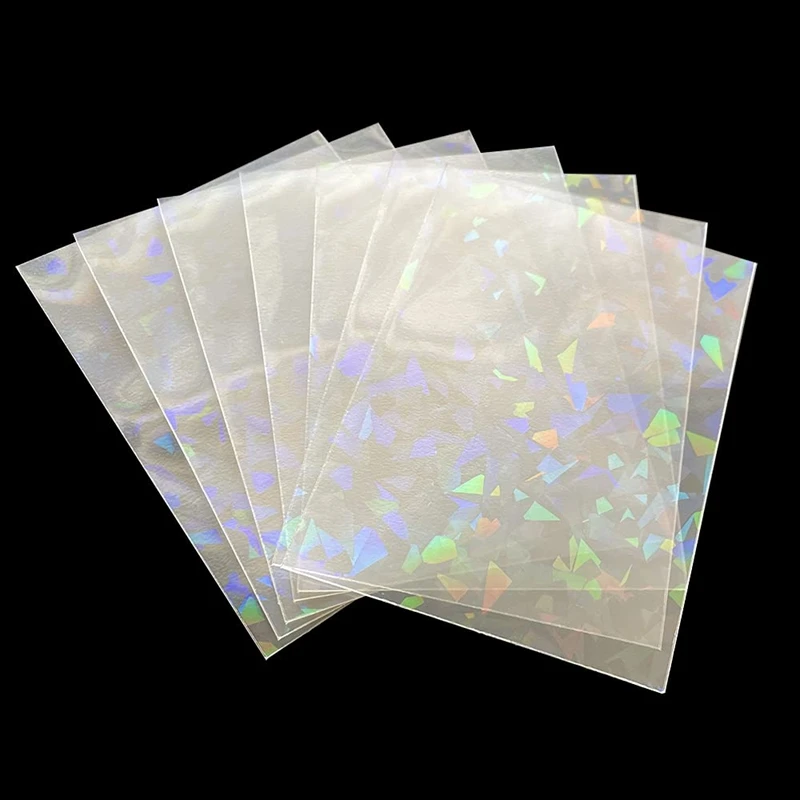 Wholesale Custom Inner Hologram KPOP Photocard Protector Cover Toploader Broken Glass Gemstone Laser Matte Cards Sleeves