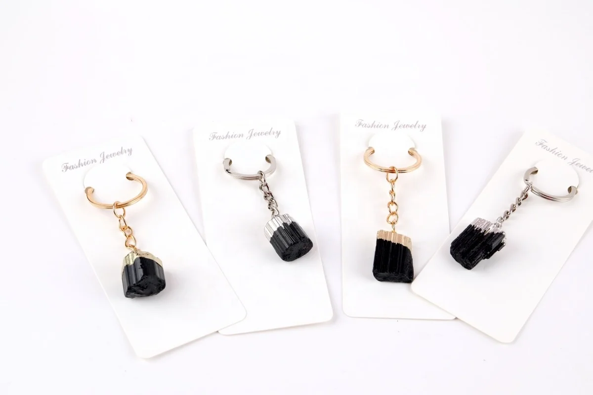 Wholesale High Quality Low Price Luxury Keychain Bag Beautiful Natural Stone Pendant Woman Natural Stone Keychain