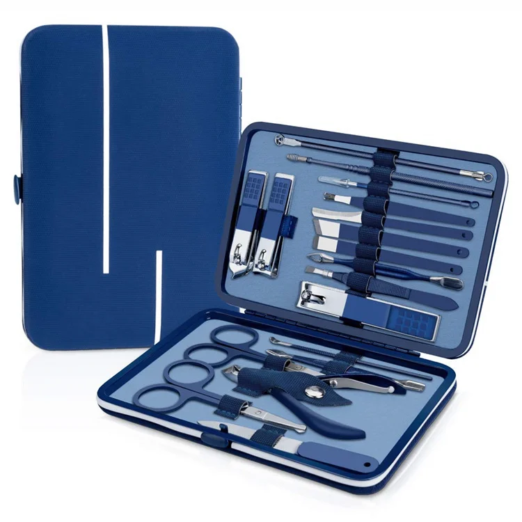 Wellflyer Professional Personal Stainless Steel Manicure Pedicure Set Nail Care Kit MS-580-1