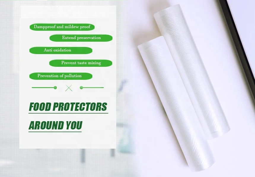30*500cm Vacuum Bag Hot Sale Food Saver Vacuum Compressed Sealer Bag BPA Free Embossed Vacuum Sealer Bag Roll