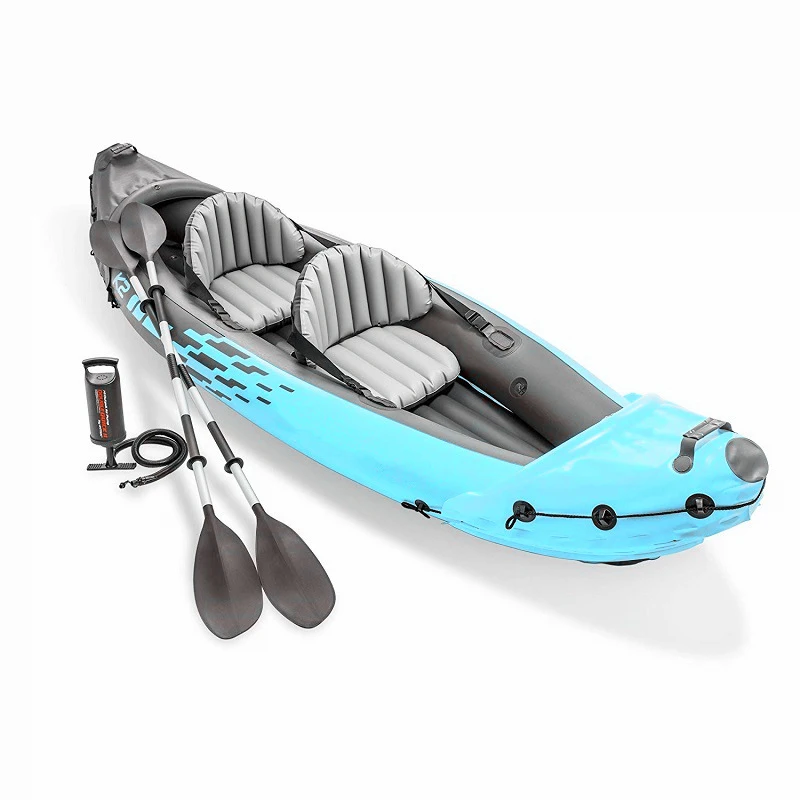 Wholesale PVC and Polyester Inflatable Kayak 2 Person Boat