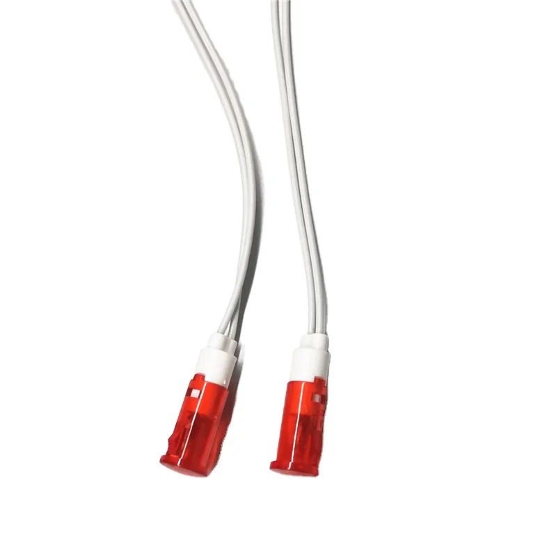 Custom size 10mm 22mm pressure type led pilot indicator red lamp for switchboard