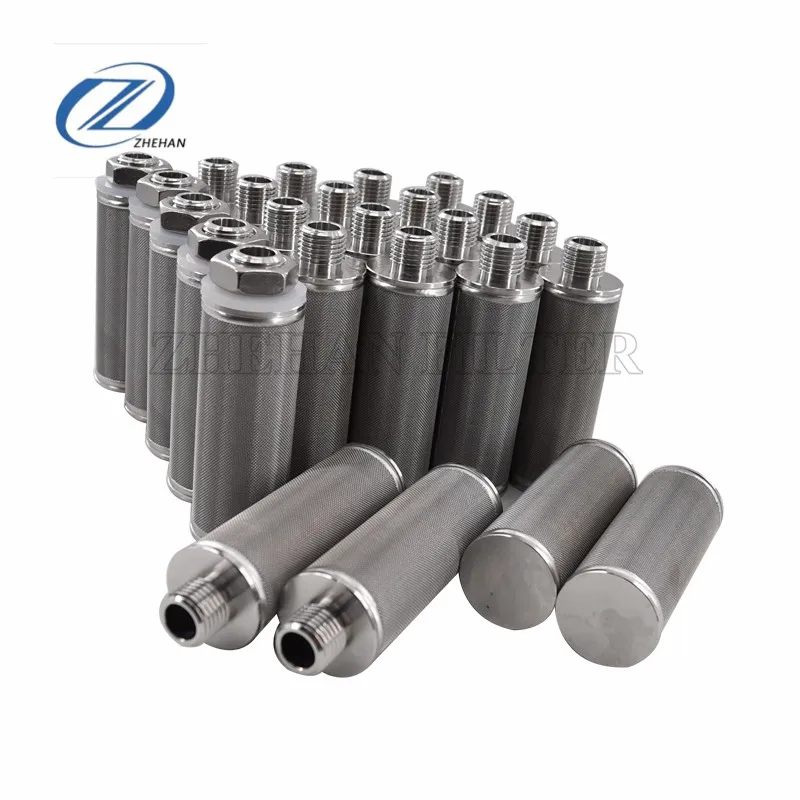 Stainless steel sintered mesh quick chuck interface filter cartridge Filter element for pharmaceutical equipment