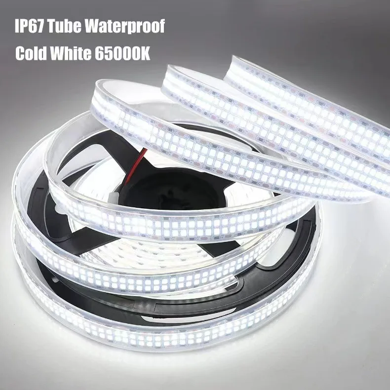 High Brightness Flexible Strip Light Dc12v 24V Double Row 2835 Super Bright 480 leds  IP20 IP67 Waterproof LED Strip 2835