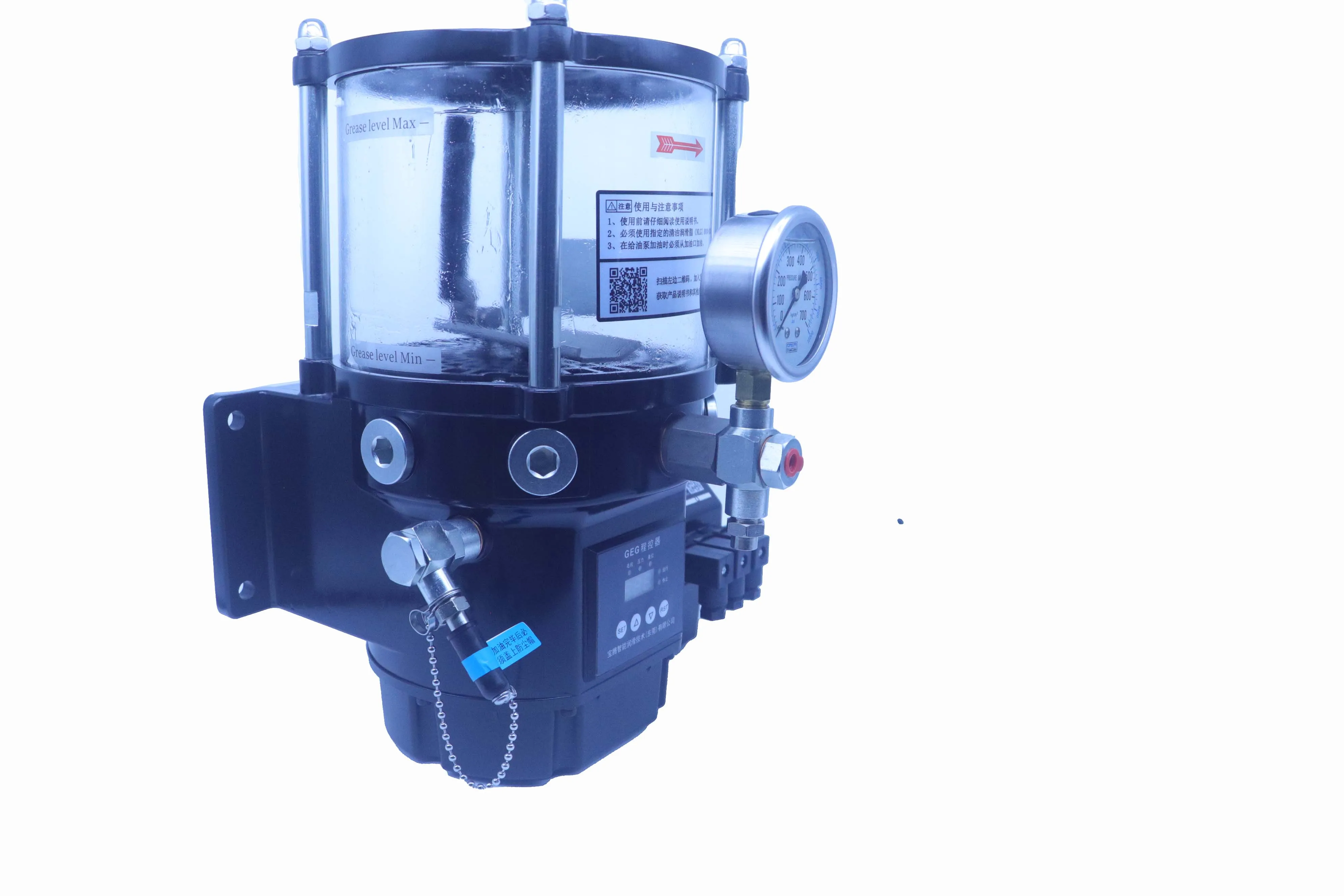 Baotn Electric Grease Pump high pressure grease pump 1-4 Outlets Automatic Grease Pump With Liquid level alarm