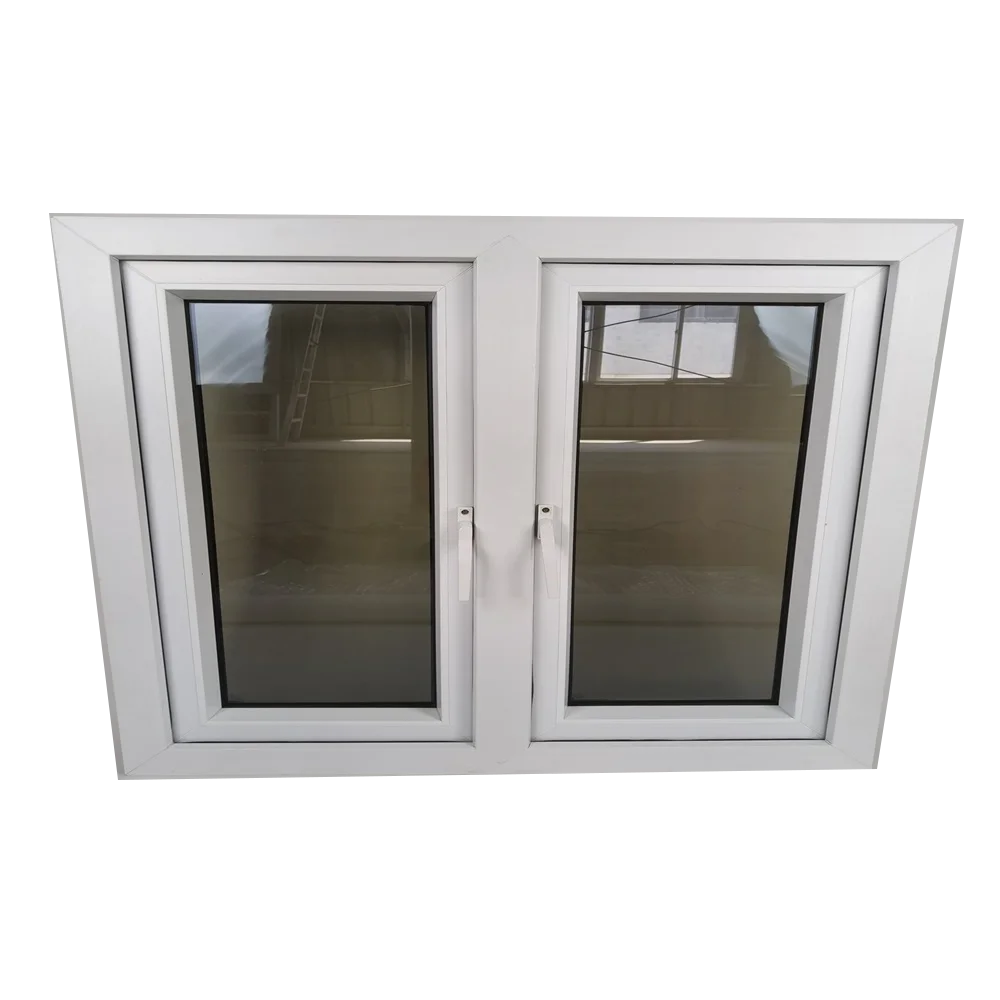 Пользовательские дуговой дизайн UPVC Створки окна с жалюзи