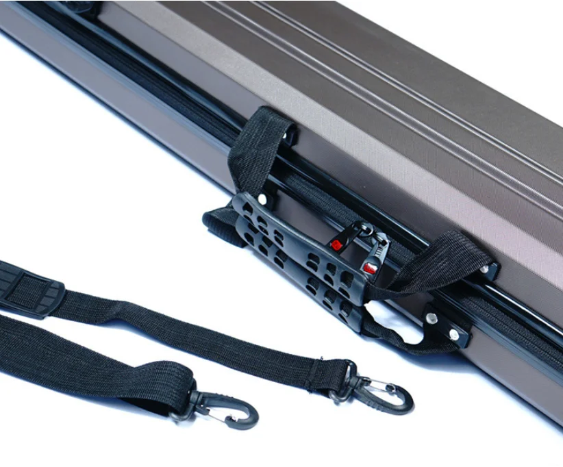 Portable Fishing Tackle Bag Shell Waterproof ABS Rod Hard Case Carrying Carrier Storage