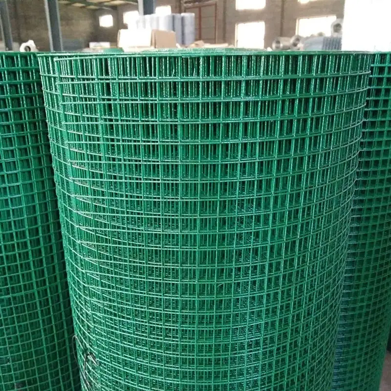 Продажа с завода темно-зеленая проволочная сетка с ПВХ покрытием голландская сварная проволочная сетка забор