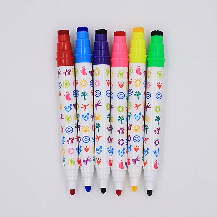 
Fancy Toy Gift Stamp Water Color Marker Pen For Kids to Drawing Watercolor Stamp Marker Pen 