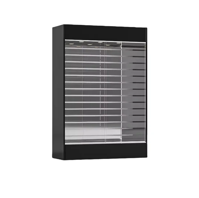 Подгонянная закаленная доска MDF книжная полка с дверью стеклянный дисплей полного видения витрина панель задняя