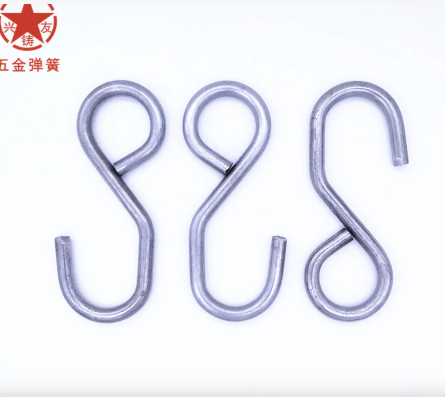 Manufacturer produces metal hooks with S-shaped hooks