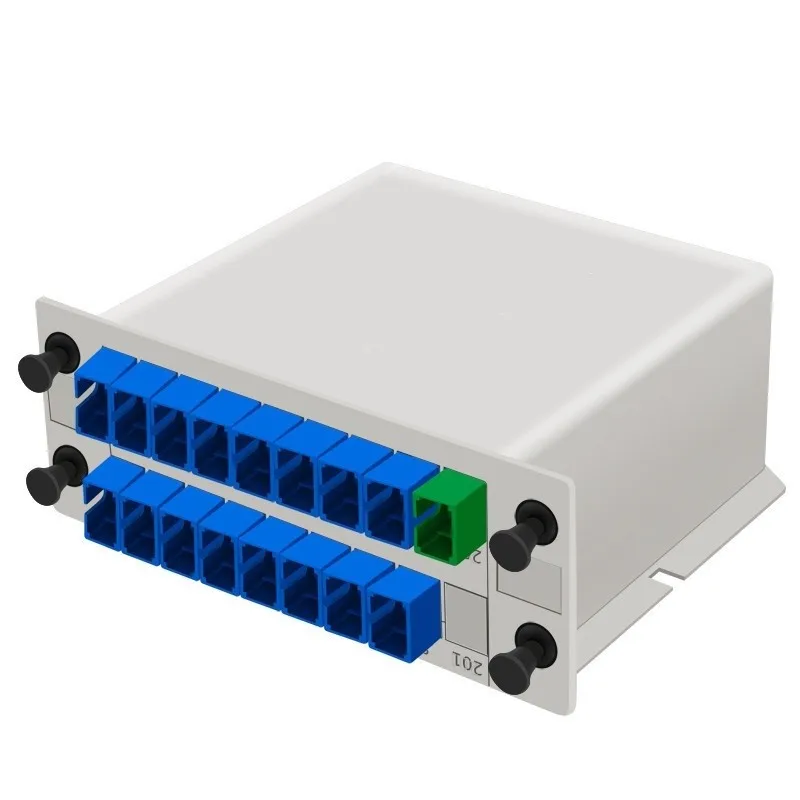 FTTH GPON EPON OPTIC 1x16 LGX Box PLC Splitter Optical Fiber PLC Splitter With SC Connector
