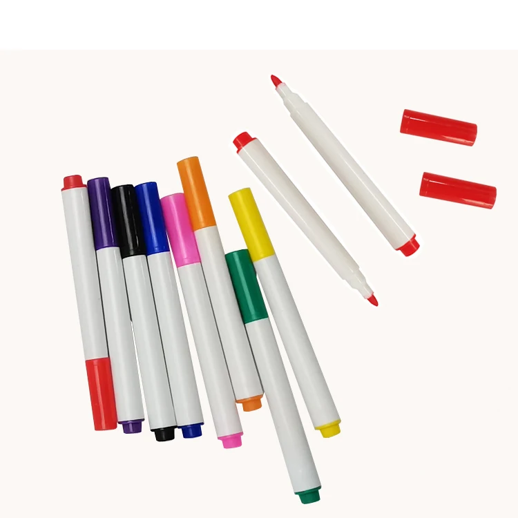 Fabric Markers Permanent 8 Colors of Fabric Paint Marker Pens for DIY Christmas Costumes, T-Shirt, Clothes