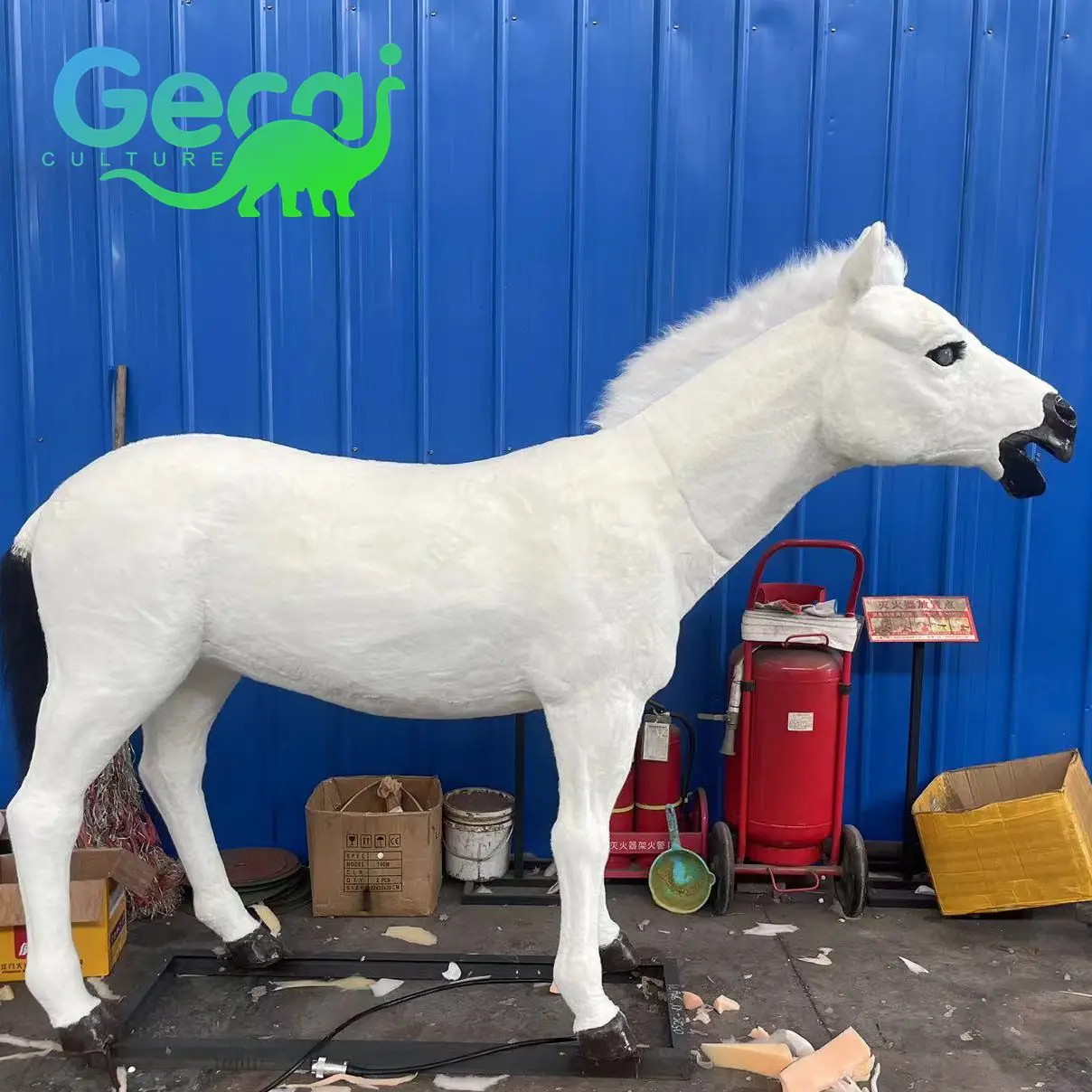 1:1 Simulation Horse Model Animal Specimen Horse Fur Animal Leather Specimen Horse Ornament