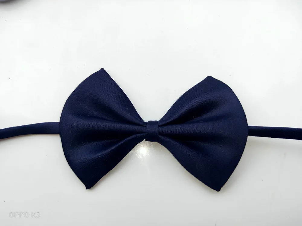 Children wholesale cheap Plain satin  perform bow tie pet bow tie baby tie