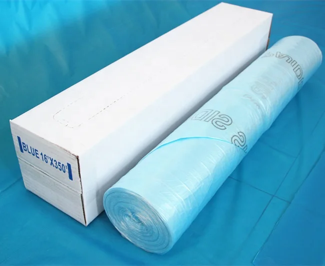 4m Width OEM Polyester masking film painting Roll , Masking Film Rolls For Painting