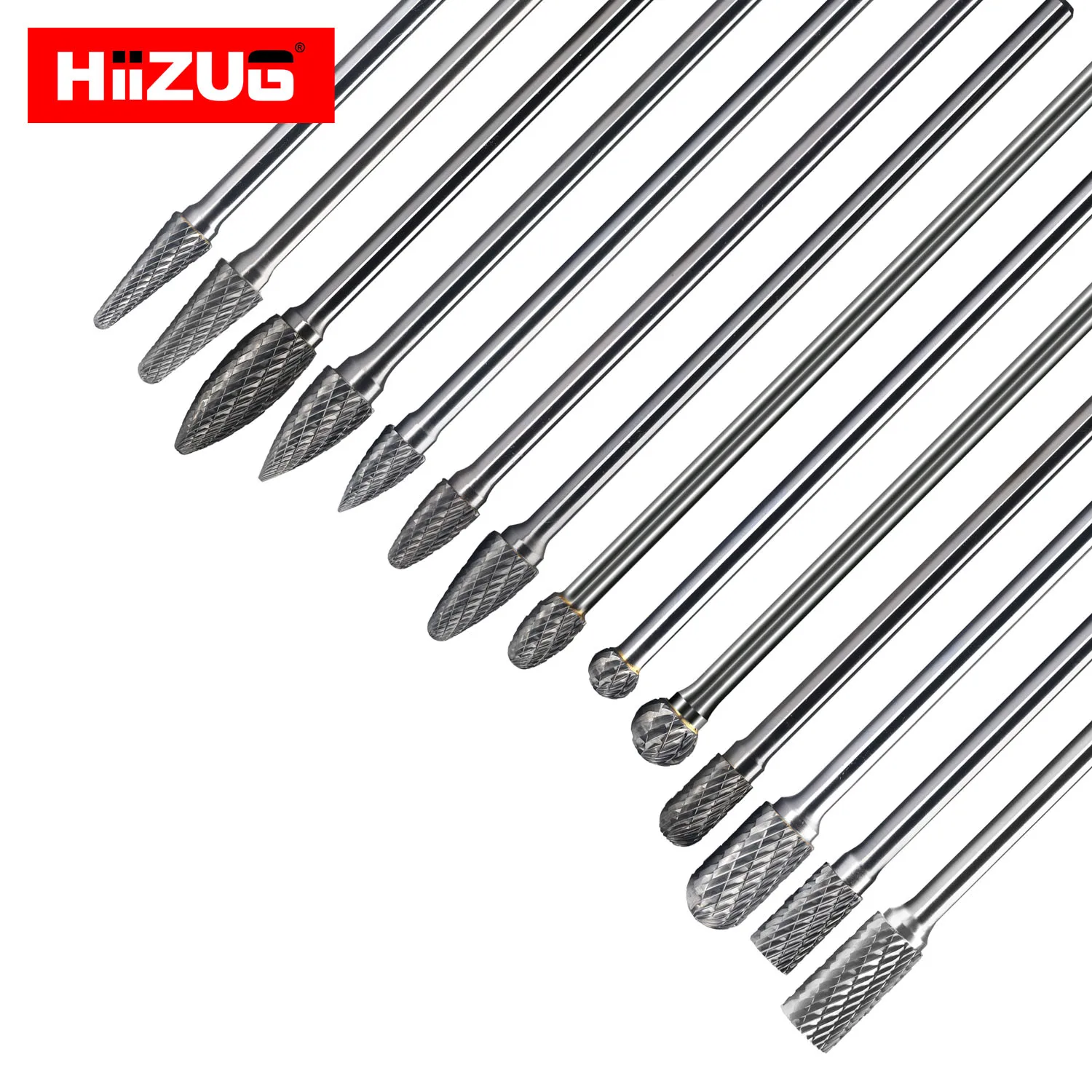 SD-3L6 Long Lengthen Shank Carbide Rotary File 1/4 Inch 6.35mm Shank Diameter Ball Shape Double Cut Carbide Burrs