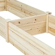 Настраиваемый дешевый деревянный садовый плантатор, кровать для сада, поднятый садовый плантатор для овощей, оптом