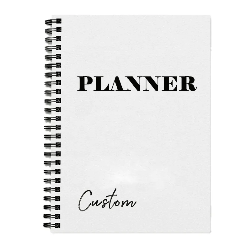 Custom Logo Self-Love Planner A5 & A4 Spiral Bound Notebook Leather Hardcover Printed Organizer Box Packed Perfect Diary Journal