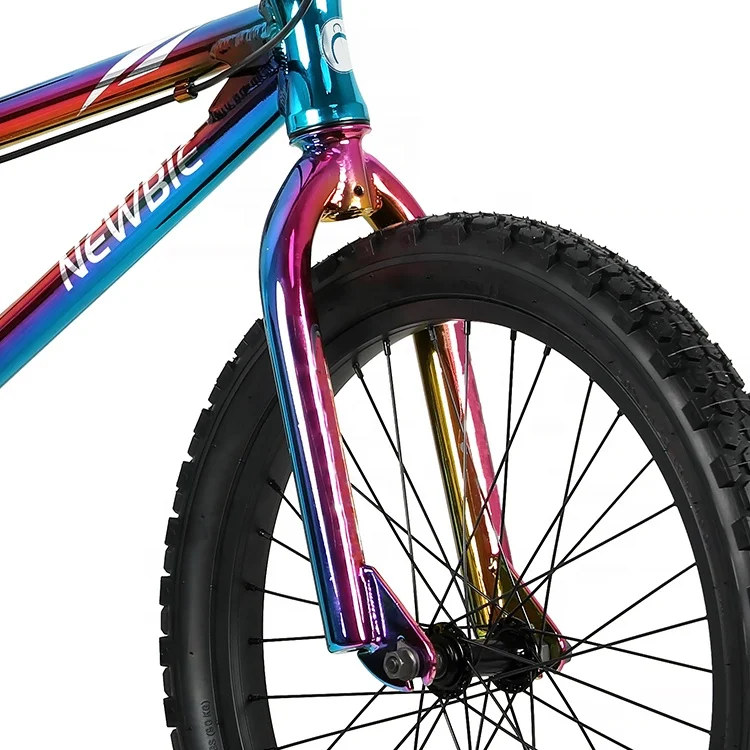 NEWBIE Real Manufacturer 20 Inch Unisex Rainbow Paint Freestyle Racing Stunt Bike