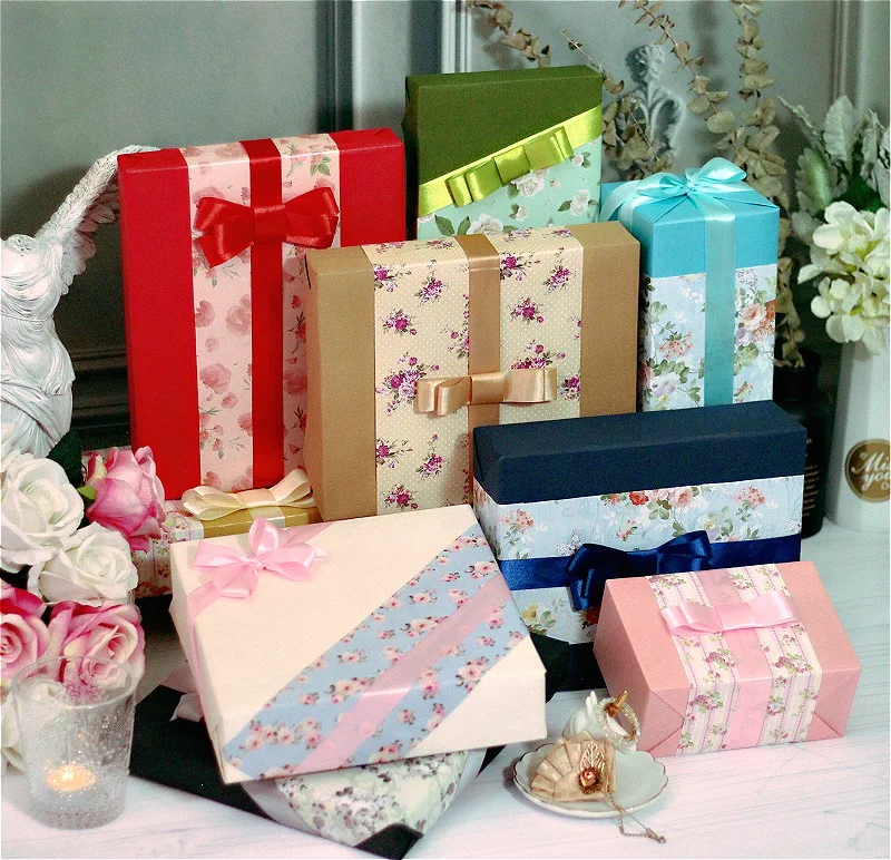 European-style elegant floral gift wrapping paper retro flower bloom romantic gift paper student book cover paper A3