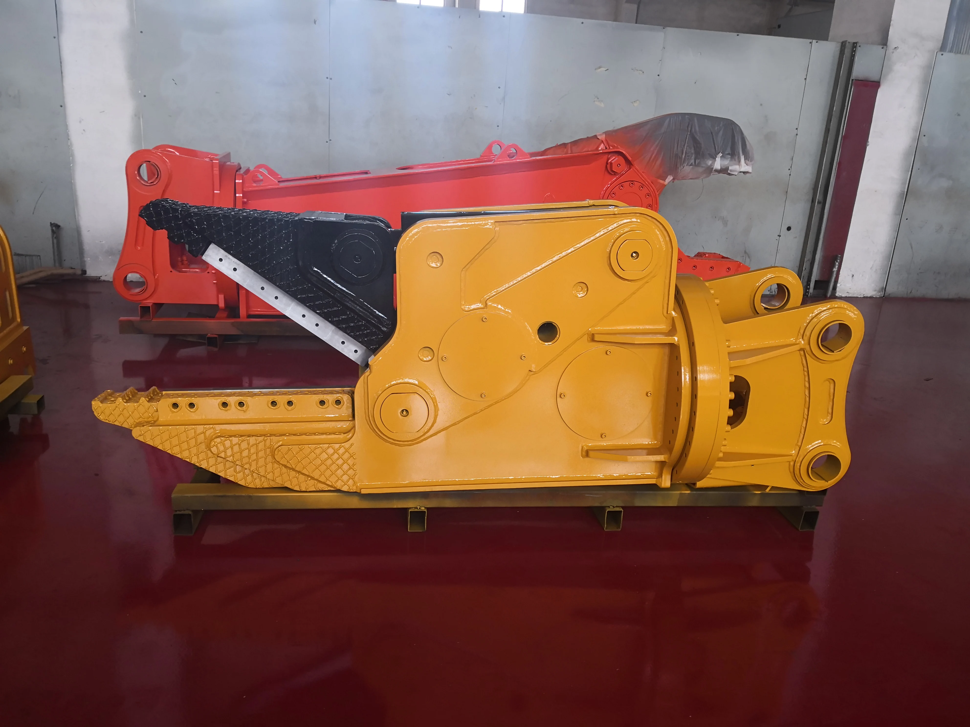 EX45 excavator with hydraulic shear,scrap shears with 18 months warranty