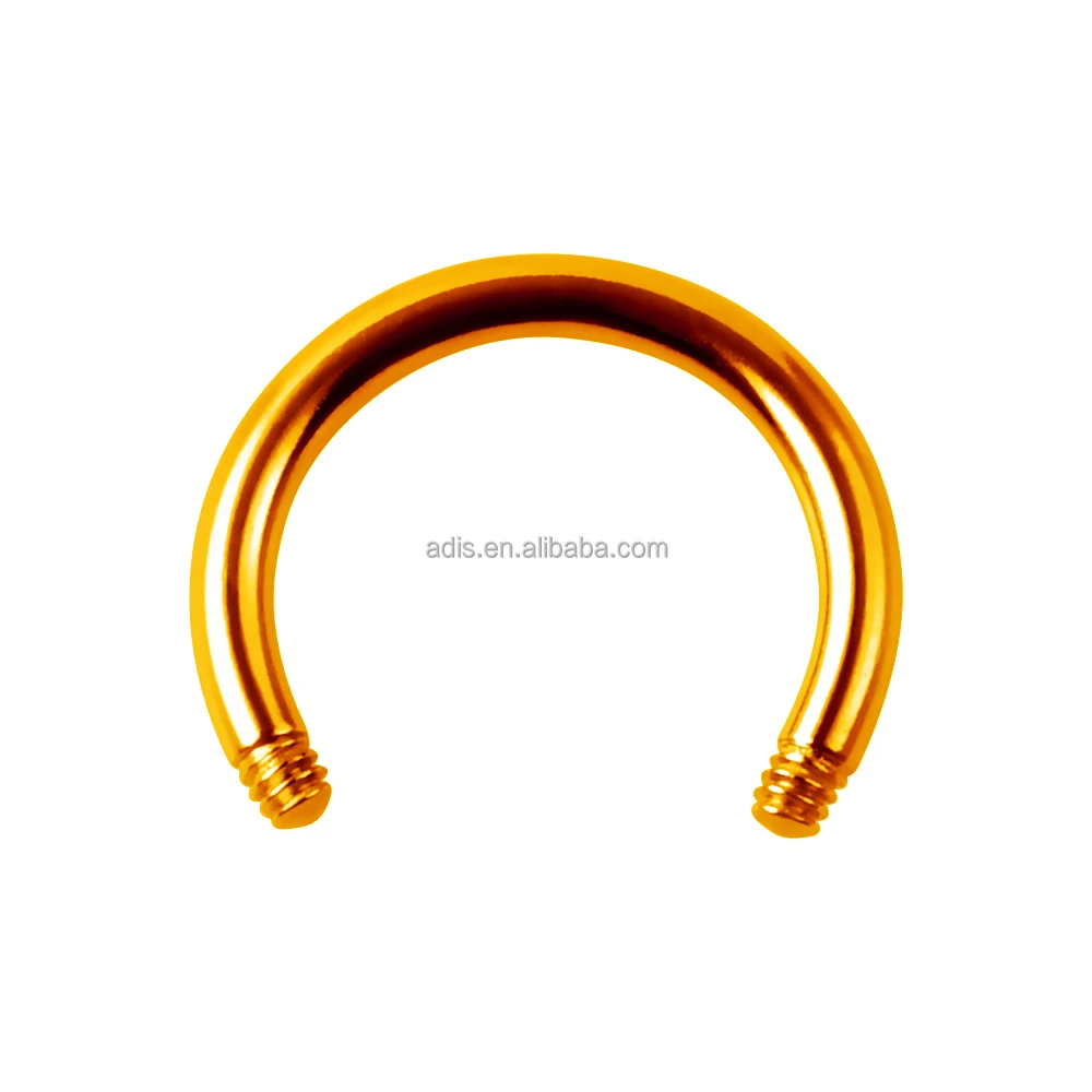 Piercing Jewelry Hoof Ring Bcr Lip Nasal Ear Stud Tongue Navel Stud Nose Ring Stud Curved Horsehoe Bar