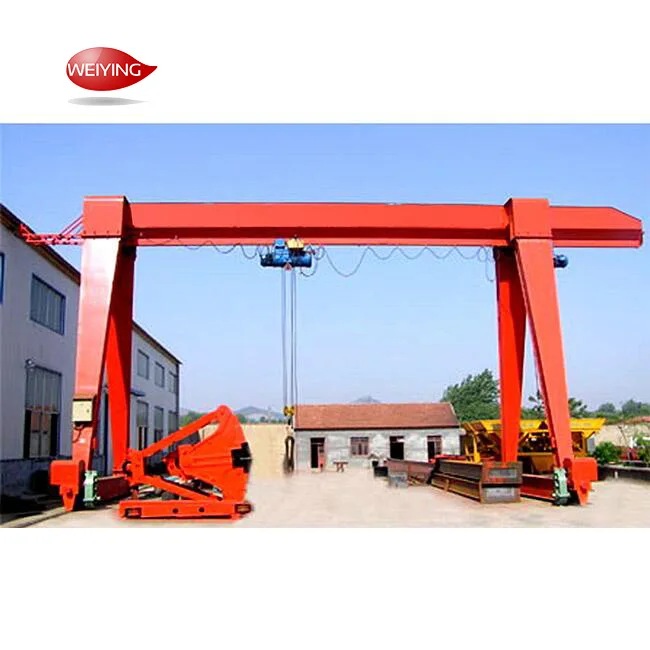 10t 15t 20t 30t gantry overhead crane mobile rail mounted electric hoist lifting mh gantry crane with cable
