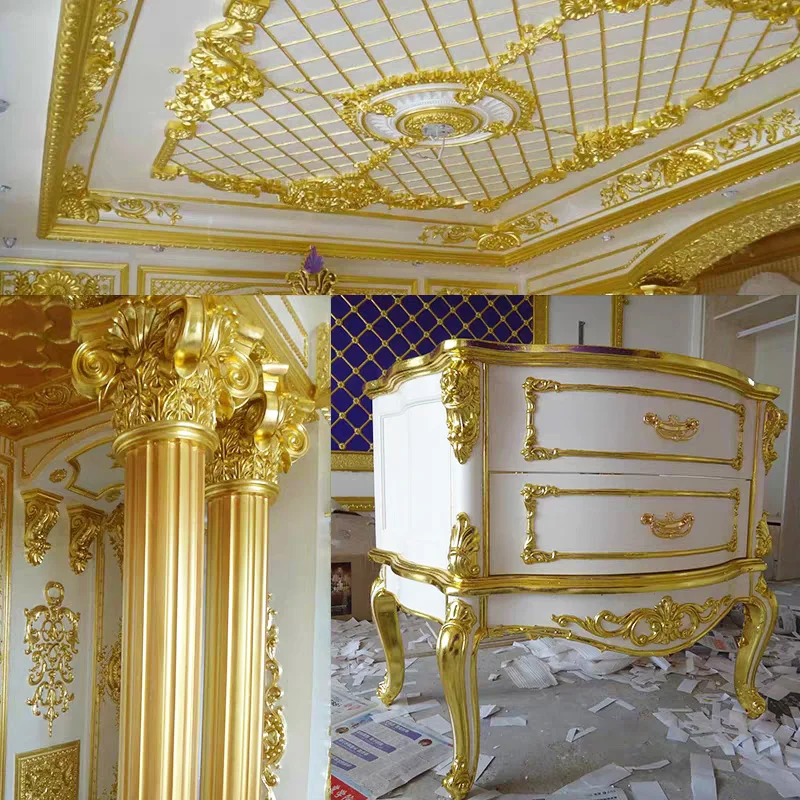 Gold Leaf for Arts Gilding Crafting Painting Furniture Decoration Gold Foil Sheets