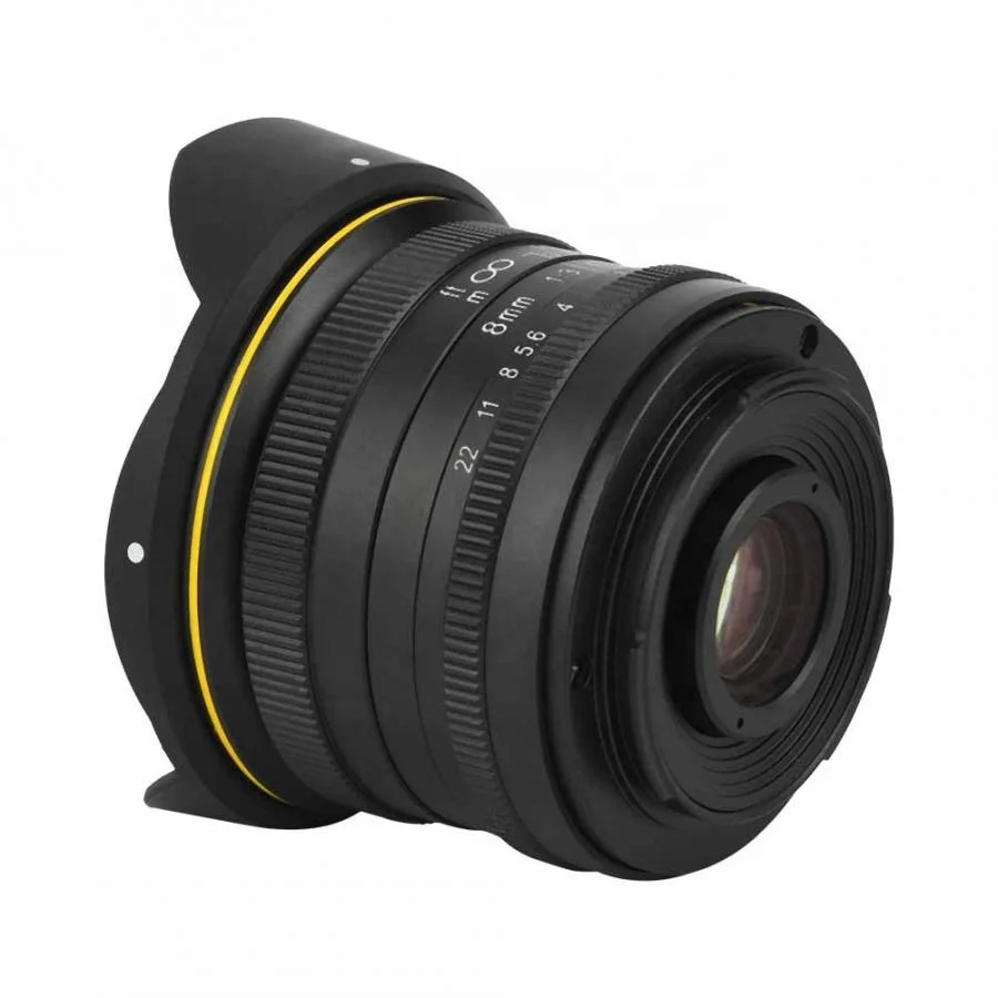 KamLan 8MM F3.0 APS-C Manual Wide Angle Fisheye Lens for DSLR Camera DSLR Camera Fisheye Lens Wide Angle Fisheye Lens
