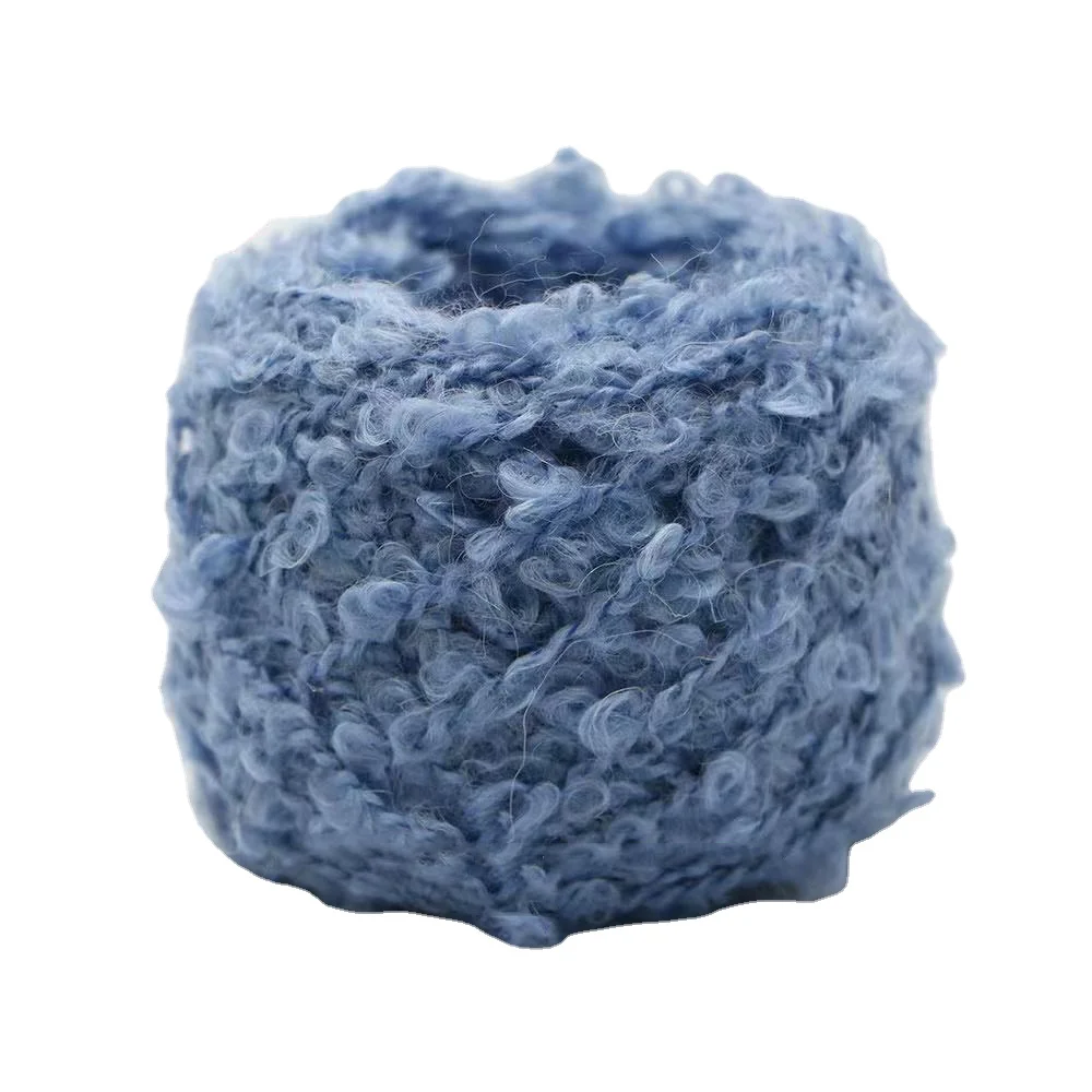 Пряжа из альпаки с петлями 2 3 S/1 20% шерсть 50% акриловая 10% нейлоновая пряжа Заводская смешанная причудливая