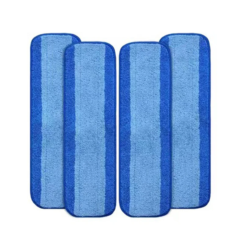 Micro Fiber Flat Pasting Mop Cloth Replacement Mop Head Microfiber Twisted Blue Striped Reusable Cleaning Microfiber Mop Pads