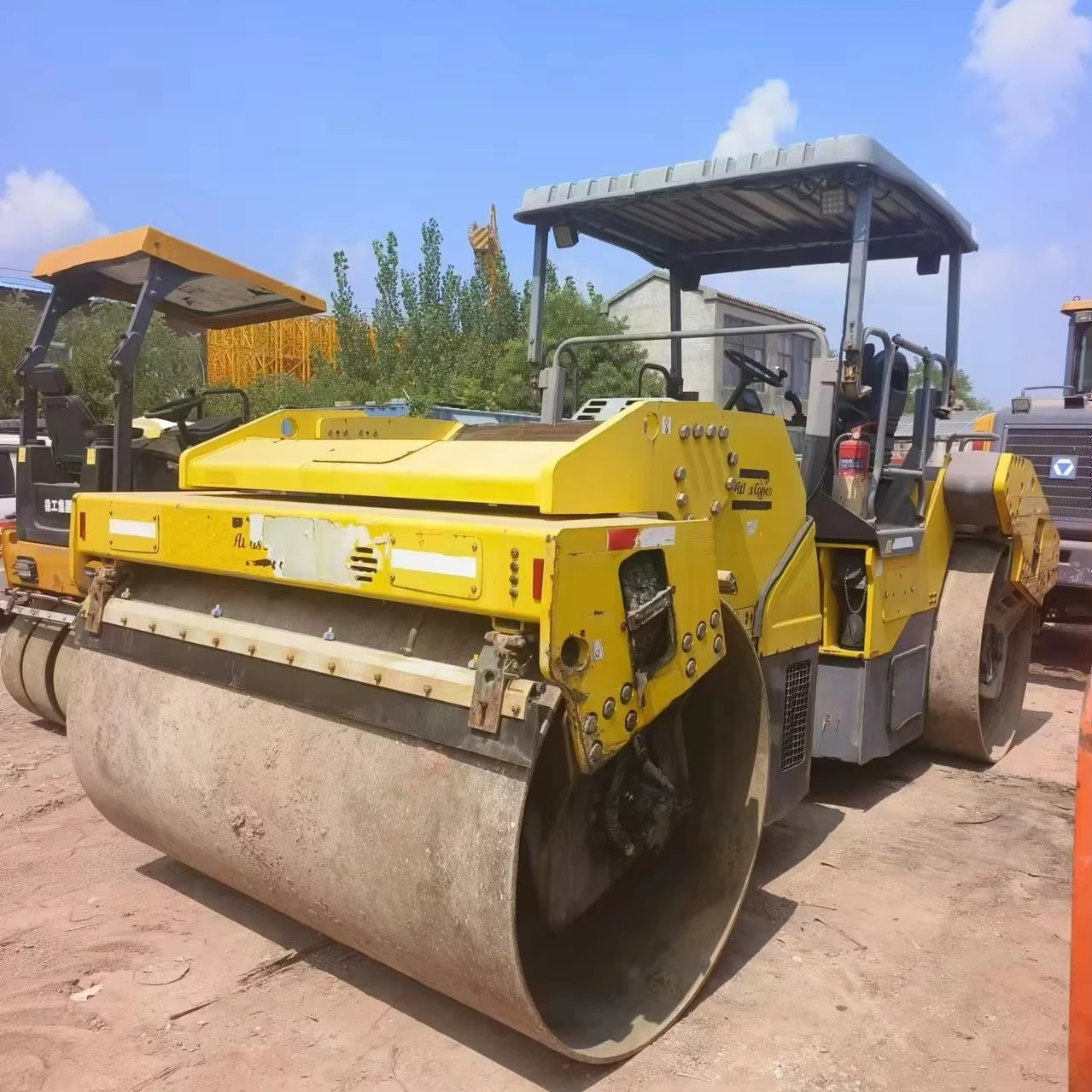 CC6200  USED DYNAPAC ROLLER 13 TON USED DOUBLE DRUM ROLLER  CUMMINS QSB 4.5 IIIB/T4I ENGINE MODEL