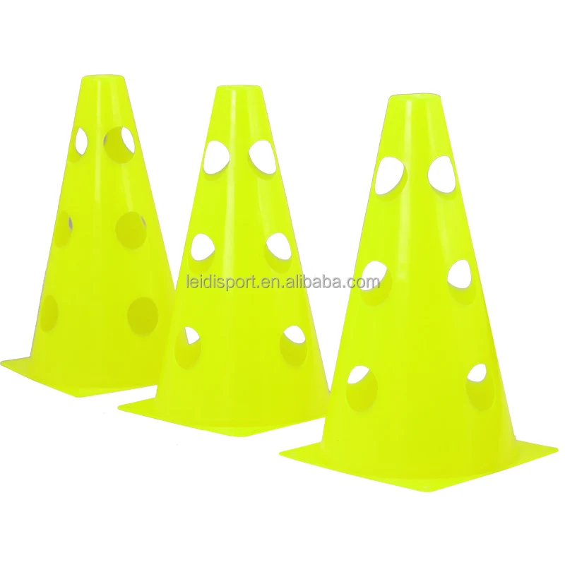 23CM Football Training Obstacles Soccer Training Cones Hollow Durable Windproof Collapsible Soccer Cones