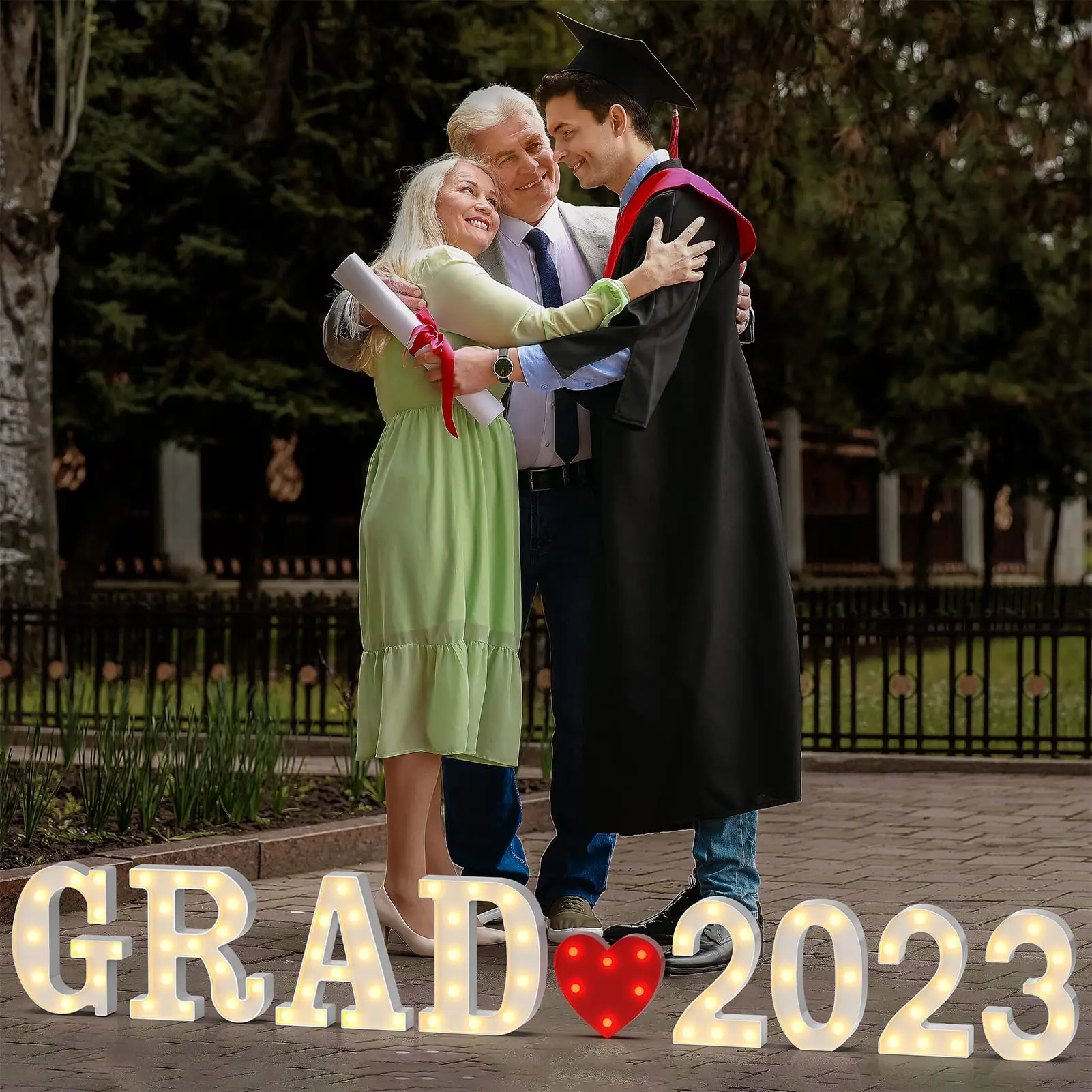 2023 New Style Led Letters Punch marquee neon Led Letter Sign For Graduation Party birthday event decor