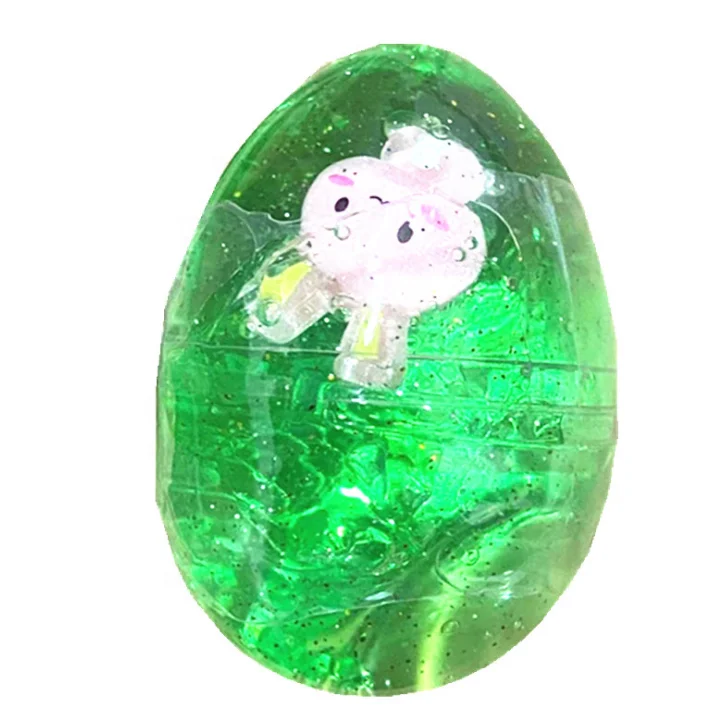 Colorful DIY Egg Crystal Mud Starry Slime Kit Soft Clay Toy for Kids