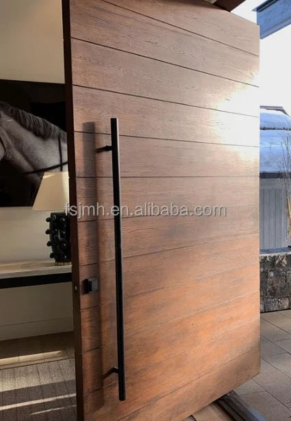 Wholesale Price Handle Stainless Steel Double Sided Wooden Door Pull Handle Luxury Interior Furniture Glass Door Handle