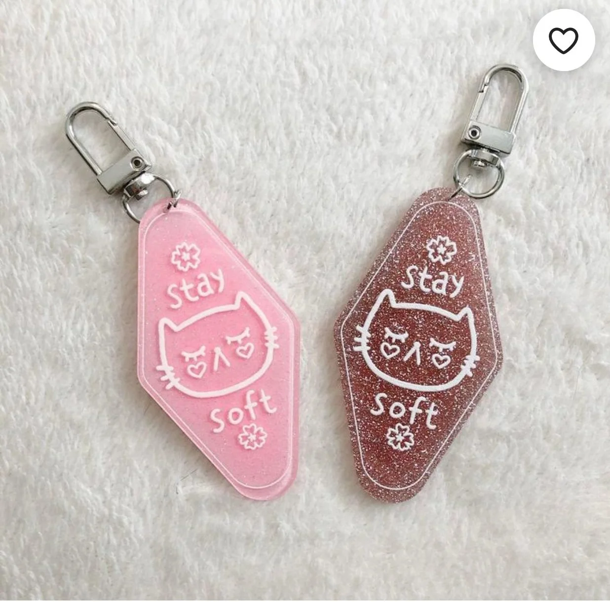 Personalized Motel Pink  KeyChain Acrylic Glitter Motel Key Tag Blank  Custom Logo Printing Keychain Motel