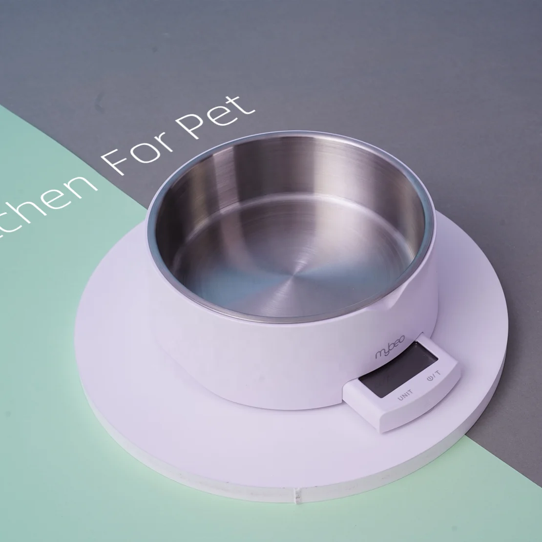 Promotional Digital Pet Scale Stainless Steel Bowl Weighing Dog Food Measuring Scale