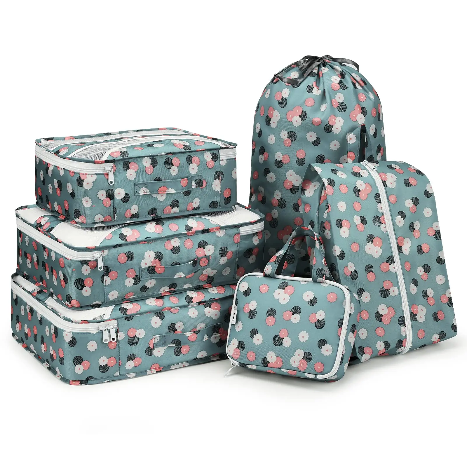 Custom Logo Travel Organizer Bags Set Shoe Cosmetic Clothes Storage Bag