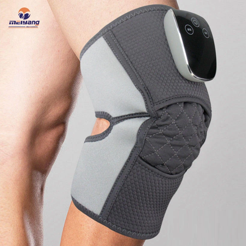 Meiyang Smart Heating Knee Joint Wrap Vibration Physiotherapy Electric Knee Massager With Heat