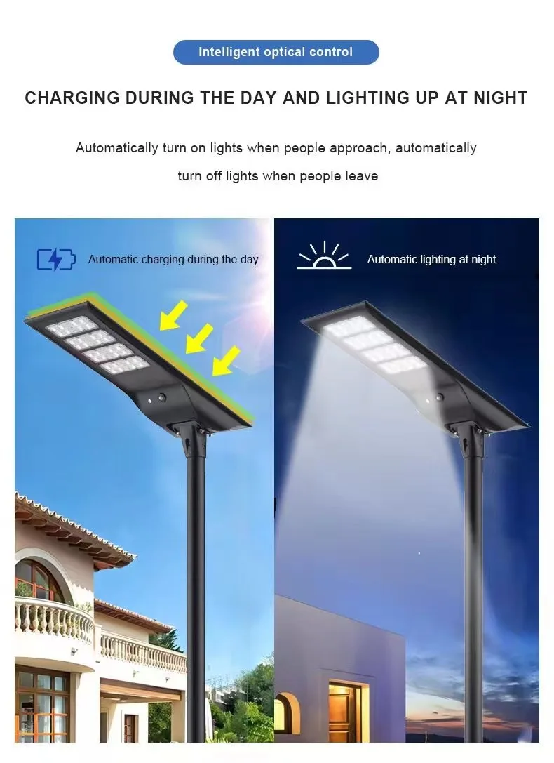 Hishine светодиодное солнечное освещение все в одном водонепроницаемая круговая Интегрированная Лампа 400 Вт с датчиком для коммерческого уличного освещения