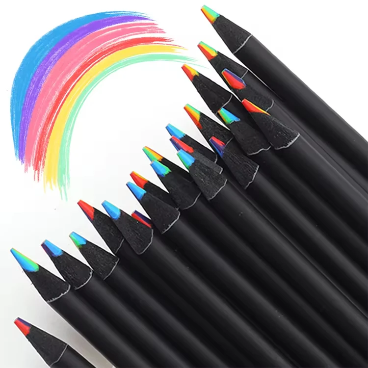 2024 Hot Sale Muti Coloring Pencils Rainbow Pencils Jumbo Colored Pencils for Drawing Painting